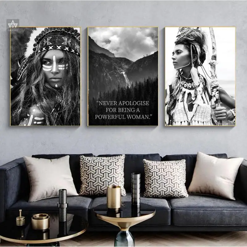 Fashion Retro Poster Strong Warrior Woman Powerful Quote Canvas Painting Nordic Black and White Art Picture Living Room Decor
Fashion Retro Poster Strong Warrior Woman Powerful Quote Canvas Painting Nordic Black and White Art Picture Living Room Decor