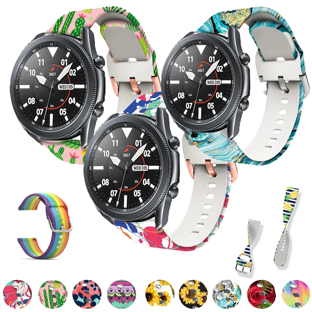 Silicone Printed strap Band Replacement for Samsung Galaxy Watch 3 41 45mm Sport wrist watch bands for Galaxy Watch3 smart watch
Silicone Printed strap Band Replacement for Samsung Galaxy Watch 3 41 45mm Sport wrist watch bands for Galaxy Watch3 smart watch