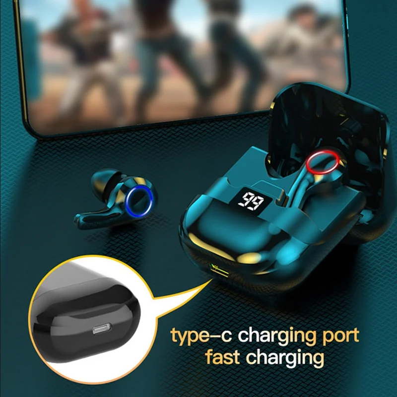 Eshowee Wireless Headphone 5.0 Bluetooth Earphones Charging Box 9D Stereo Sports Waterproof Earbuds Headsets With Microphone
Eshowee Wireless Headphone 5.0 Bluetooth Earphones Charging Box 9D Stereo Sports Waterproof Earbuds Headsets With Microphone