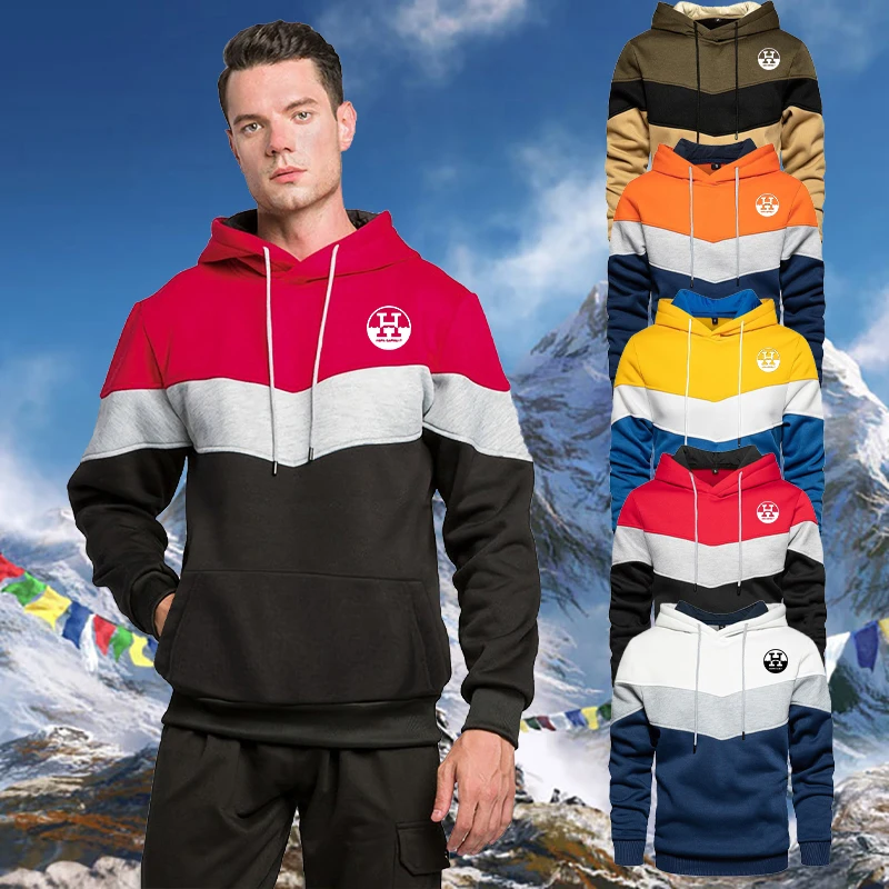 2021 Autumn and Winter Men's Color-blocking Hooded Hoodies Horn Printed Long Sleeve Sports Clothing Male Casual Paired Hoodies
2021 Autumn and Winter Men's Color-blocking Hooded Hoodies Horn Printed Long Sleeve Sports Clothing Male Casual Paired Hoodies