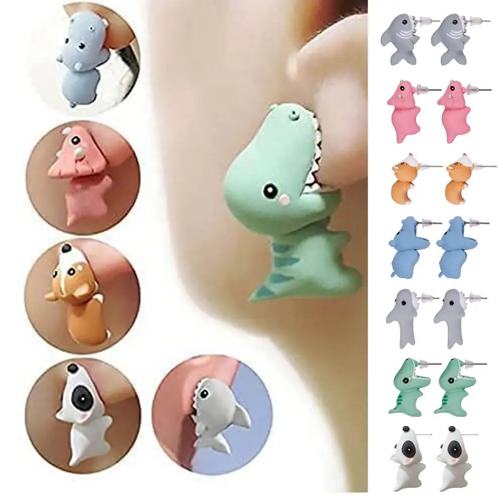 Animal Earrings 2021 Trend for Women Cartoon Biting Earrings Animal Cute Dinosaur Bite Ear Stud Earring jewelry earrings
Animal Earrings 2021 Trend for Women Cartoon Biting Earrings Animal Cute Dinosaur Bite Ear Stud Earring jewelry earrings