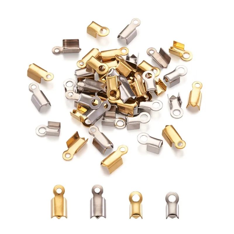 200pcs/set 304 Stainless Steel Fold Over Leather Cord Crimp Cord Ends Cap Connector for Jewlery Making DIY Bracelet Necklace
200pcs/set 304 Stainless Steel Fold Over Leather Cord Crimp Cord Ends Cap Connector for Jewlery Making DIY Bracelet Necklace