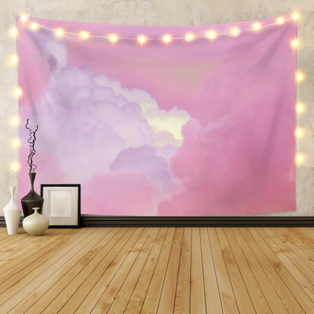 Laeacco Pink Blue Sky Clouds Tapestry Wall Hanging Kawaii Cute Decor Blanket For Home Deco Living Room Bedroom Background
Laeacco Pink Blue Sky Clouds Tapestry Wall Hanging Kawaii Cute Decor Blanket For Home Deco Living Room Bedroom Background