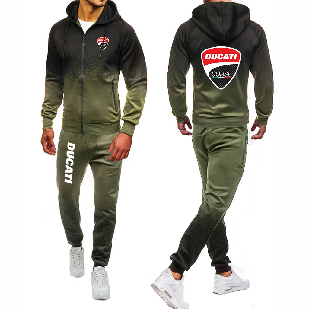 Men's New Brand Print Ducati Logo Set Harajuku Jackets Sport Suits Hip Hop Male Gradient Hoodies Man's Popular Casual Sweat
Men's New Brand Print Ducati Logo Set Harajuku Jackets Sport Suits Hip Hop Male Gradient Hoodies Man's Popular Casual Sweat