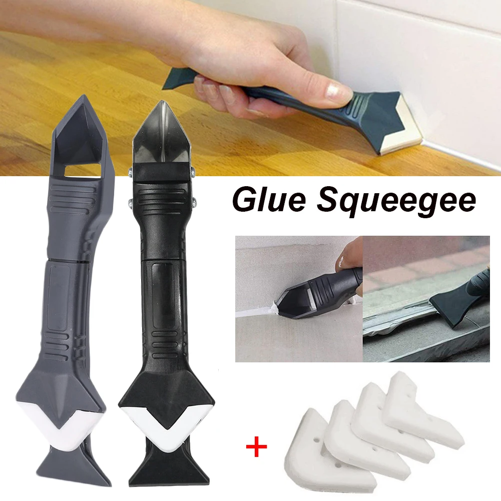 3-in-1 Caulking Tool Set Glass Glue Angle Scraper with 5 Joint Silicone Pads Grout Remover Sealant Smooth Scraper Tool Kit
3-in-1 Caulking Tool Set Glass Glue Angle Scraper with 5 Joint Silicone Pads Grout Remover Sealant Smooth Scraper Tool Kit