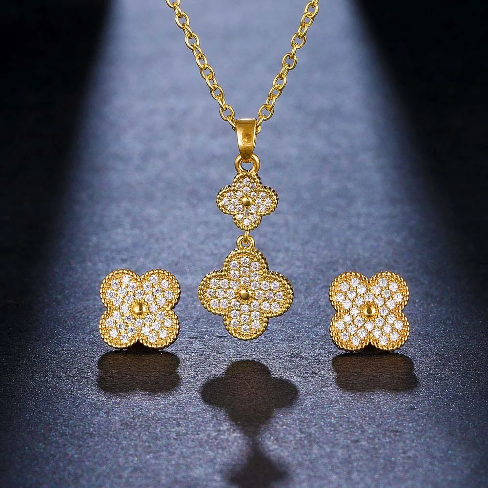 Women's Earrings Necklace two piece set 3A zircon plant flower fashion jewelry 2pcs set For Party friends gifts
Women's Earrings Necklace two piece set 3A zircon plant flower fashion jewelry 2pcs set For Party friends gifts