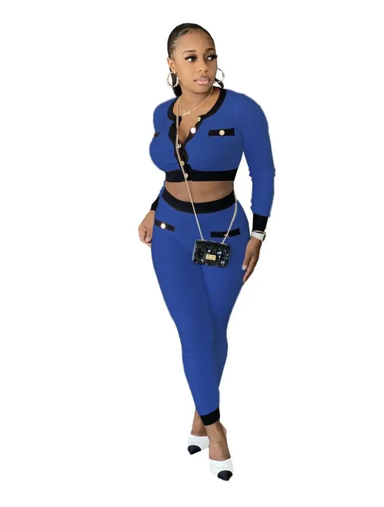 RT Casual Women Ribbed Tracksuit Two Pieces Set Buttons Crop Top Long Pants 2 Pieces Set Ribs Sports Suit Outdoor Wear
RT Casual Women Ribbed Tracksuit Two Pieces Set Buttons Crop Top Long Pants 2 Pieces Set Ribs Sports Suit Outdoor Wear