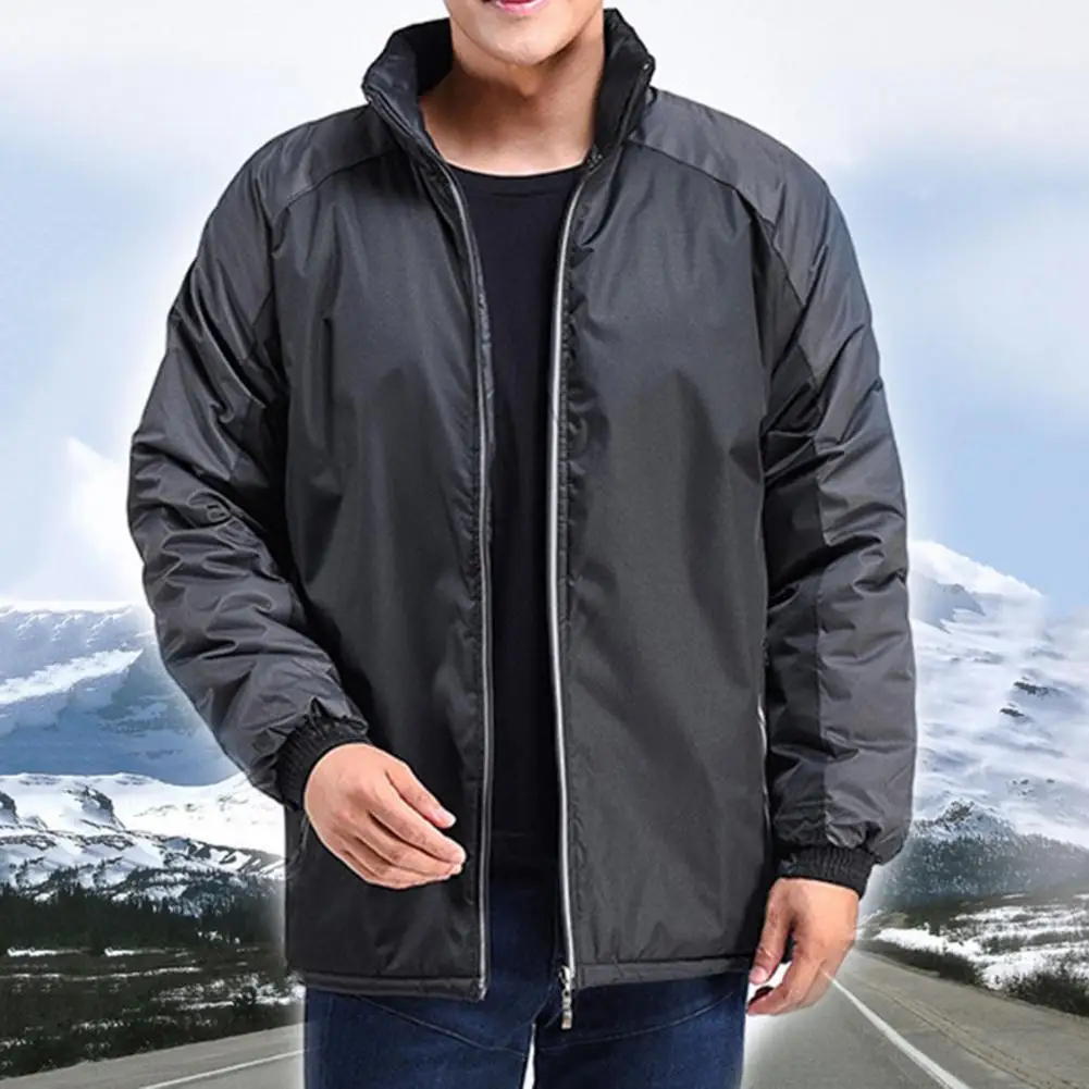 

Winter Women Jackets Coat Contrast Colors Stand Collar Reflective Stripe Windproof Outdoor Jacket veste homme chaquetas hombre