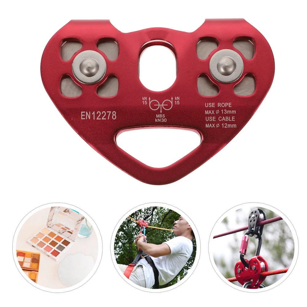 1Pc Outdoor Climbing Transport Hoisting Pulley Heart-shaped Double Pulley
1Pc Outdoor Climbing Transport Hoisting Pulley Heart-shaped Double Pulley