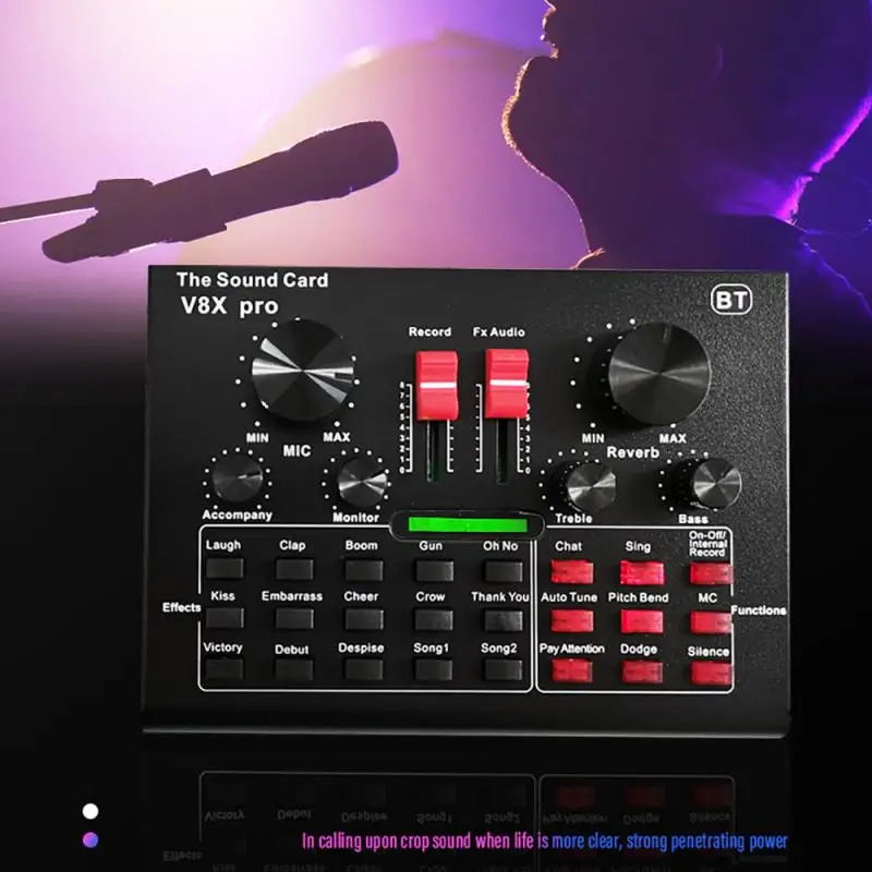 BM800 Pro Microphone Mixer Audio dj Condenser Sound Card Live Broadcast MIC Stand USB Bluetooth Recording Professional Game KTV
BM800 Pro Microphone Mixer Audio dj Condenser Sound Card Live Broadcast MIC Stand USB Bluetooth Recording Professional Game KTV
