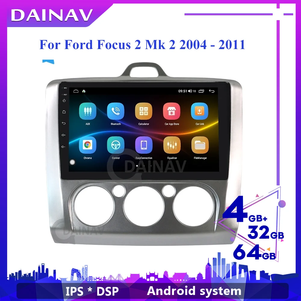 Автомагнитола 2 din, мультимедиа для Ford Focus 2 Mk 2 2004-2011, видеоплеер с ручной навигацией, GPS, Android, головной приемник 2 din
Автомагнитола 2 din, мультимедиа для Ford Focus 2 Mk 2 2004-2011, видеоплеер с ручной навигацией, GPS, Android, головной приемник 2 din