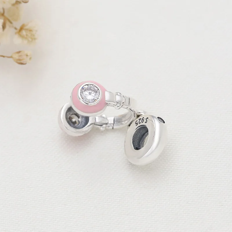 100% 925 Sterling Silver Charm Creative Pink Girl Earphone Pendant Fit Pandora Women Bracelet & Necklace Diy Jewelry
100% 925 Sterling Silver Charm Creative Pink Girl Earphone Pendant Fit Pandora Women Bracelet & Necklace Diy Jewelry
