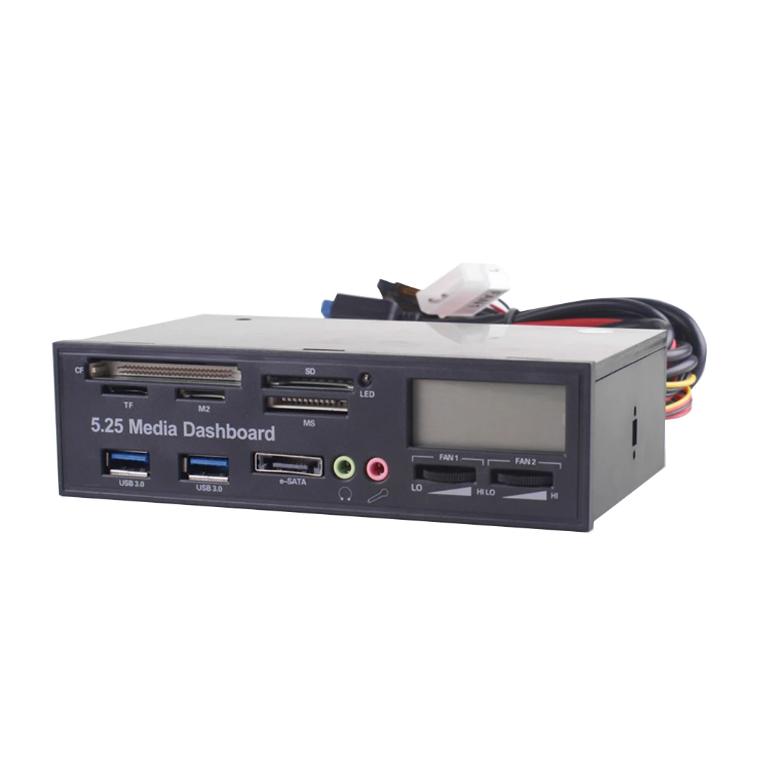 Медиапанель 5 25 дюйма USB 3 0 концентратор Мульти в 1 кардридер вентилятор