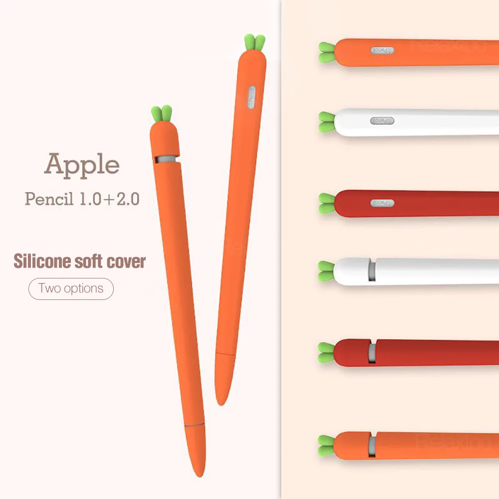 Новые Мягкие силиконовые чехлы-карандаши с морковкой для планшета iPad стилус