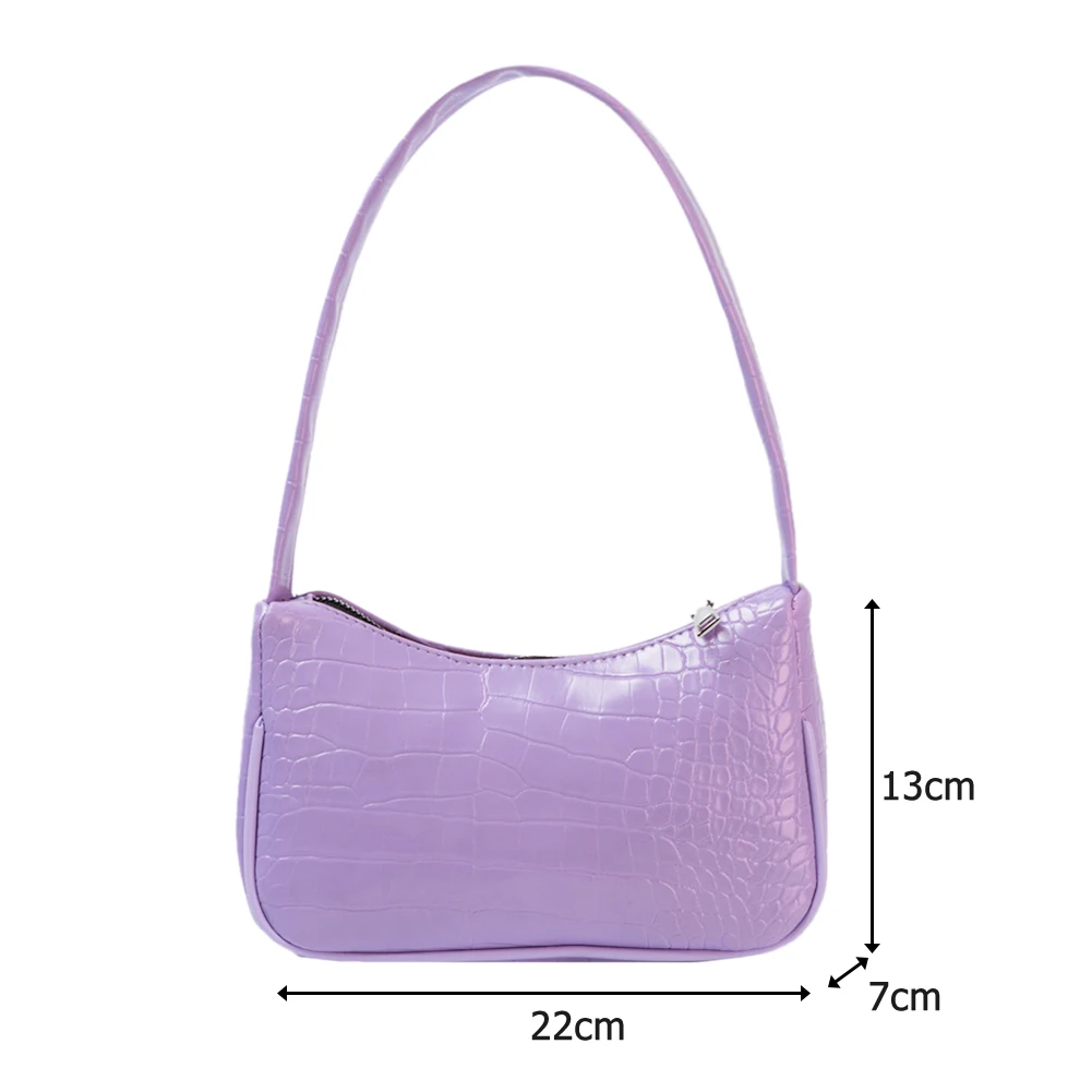 Retro Alligator Pattern Women Handbag PU Leather Casual Totes Shoulder Bag Female Elegant Solid Color Zipper Underarm Pouch 2020
Retro Alligator Pattern Women Handbag PU Leather Casual Totes Shoulder Bag Female Elegant Solid Color Zipper Underarm Pouch 2020