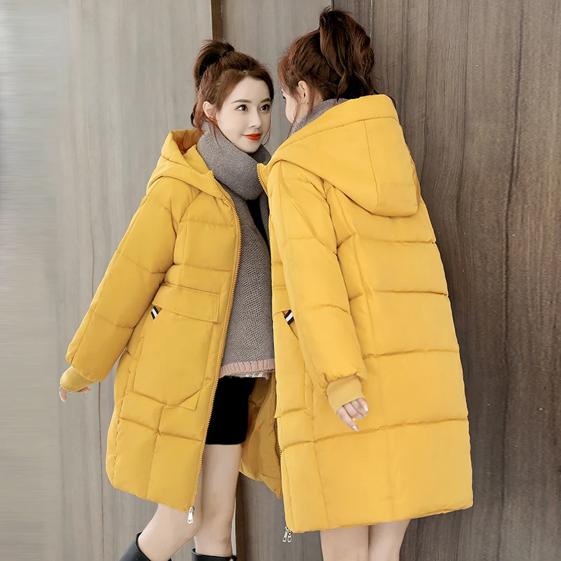 

Fashion Windproof Thick Jacket Women Winter Outerwear Coats Female Long Casual Warm Oversize puffer jacket Student Parka branded
