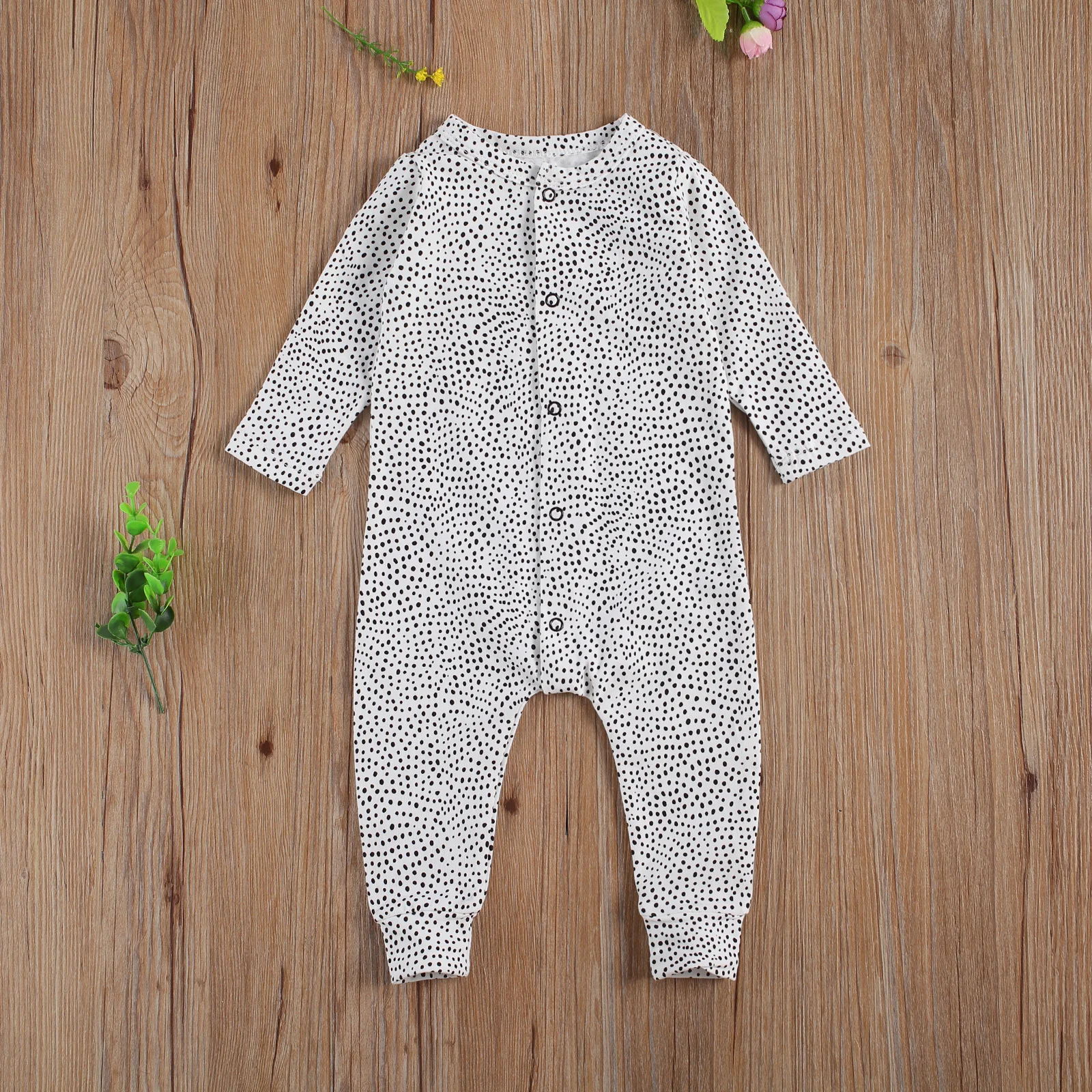 Baby's One-piece Printed Romper, Long Sleeve Front Single Breasted Jumpsuit for All Year Round 3-24months
Baby's One-piece Printed Romper, Long Sleeve Front Single Breasted Jumpsuit for All Year Round 3-24months