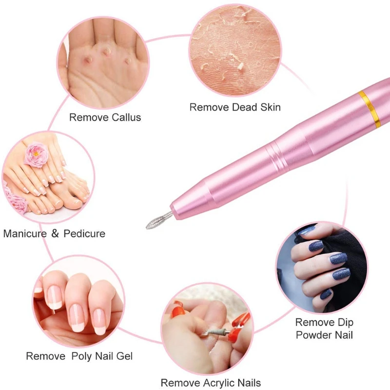 Professional USB Electric Nail File Drill Machine Portable Nail Grinder Polisher Nail Polishing Pedicure Tool
Professional USB Electric Nail File Drill Machine Portable Nail Grinder Polisher Nail Polishing Pedicure Tool
