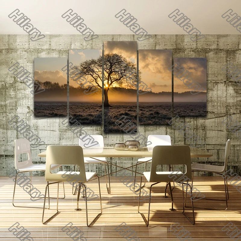 Sunrise-Tree-Landscape Canvas Painting 5Pcs Poster Wall Art Customizable Decoration for Living Room and Bedroom Frameless
Sunrise-Tree-Landscape Canvas Painting 5Pcs Poster Wall Art Customizable Decoration for Living Room and Bedroom Frameless