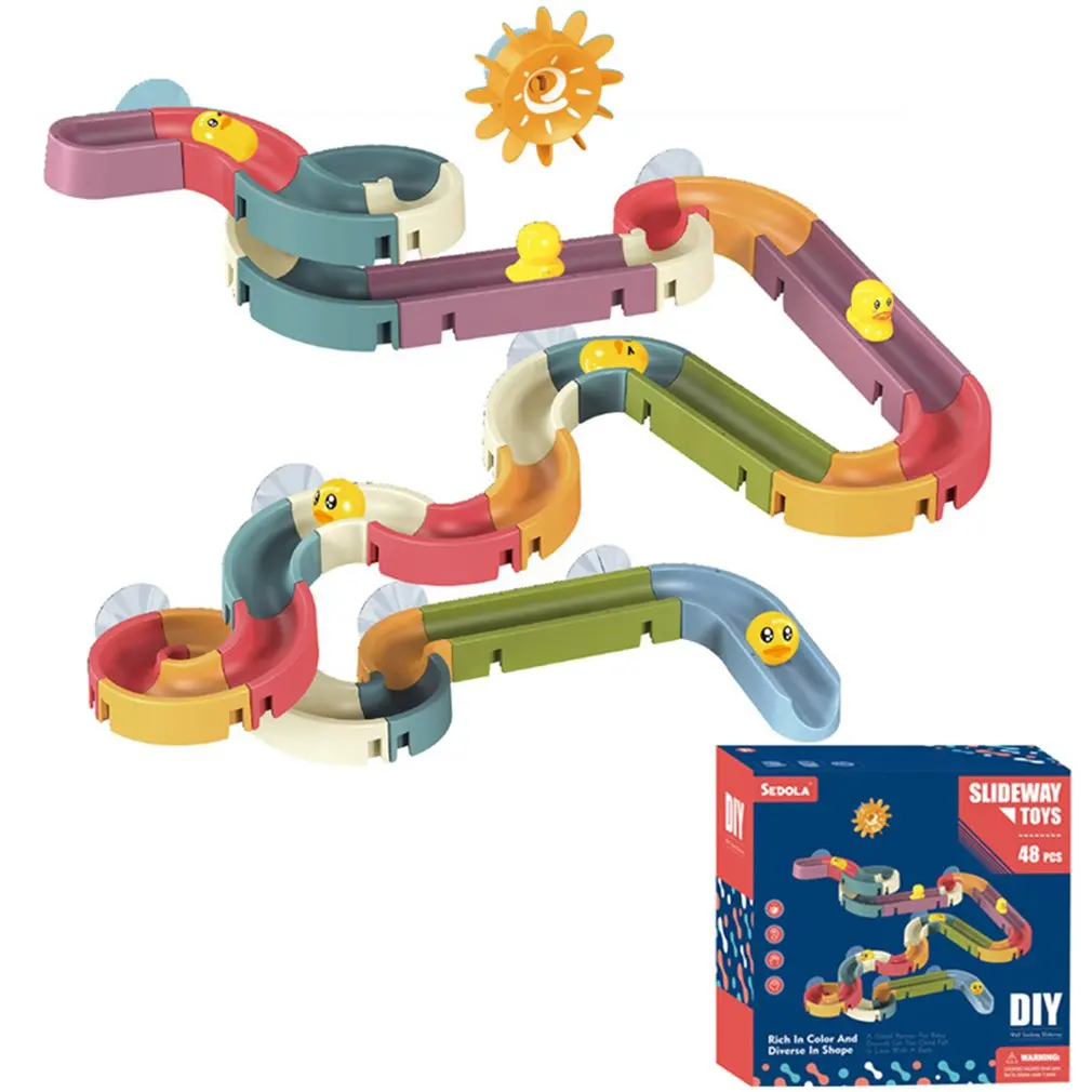 Kids Bath Toys Wall Suction Cup Assembling Tracks Yellow Ducks Slide Way Bathroom Bath tub Baby Shower Play Water Games Toy Set
Kids Bath Toys Wall Suction Cup Assembling Tracks Yellow Ducks Slide Way Bathroom Bath tub Baby Shower Play Water Games Toy Set