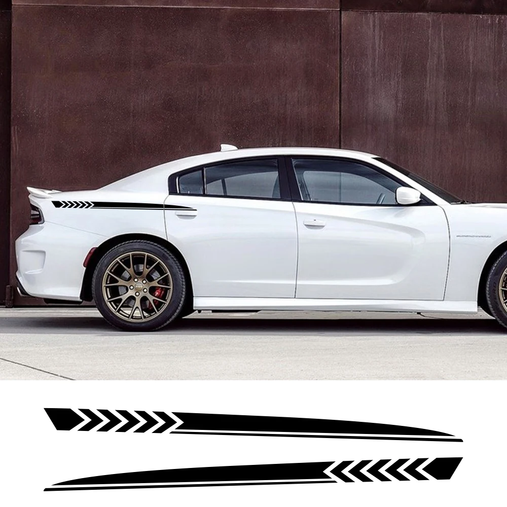 2Pcs For Dodge Charger Car Stickers Sport Styling Auto Long Side Stripes Decals DIY Vinyl Film Automobile Car Tuning Accessories
2Pcs For Dodge Charger Car Stickers Sport Styling Auto Long Side Stripes Decals DIY Vinyl Film Automobile Car Tuning Accessories