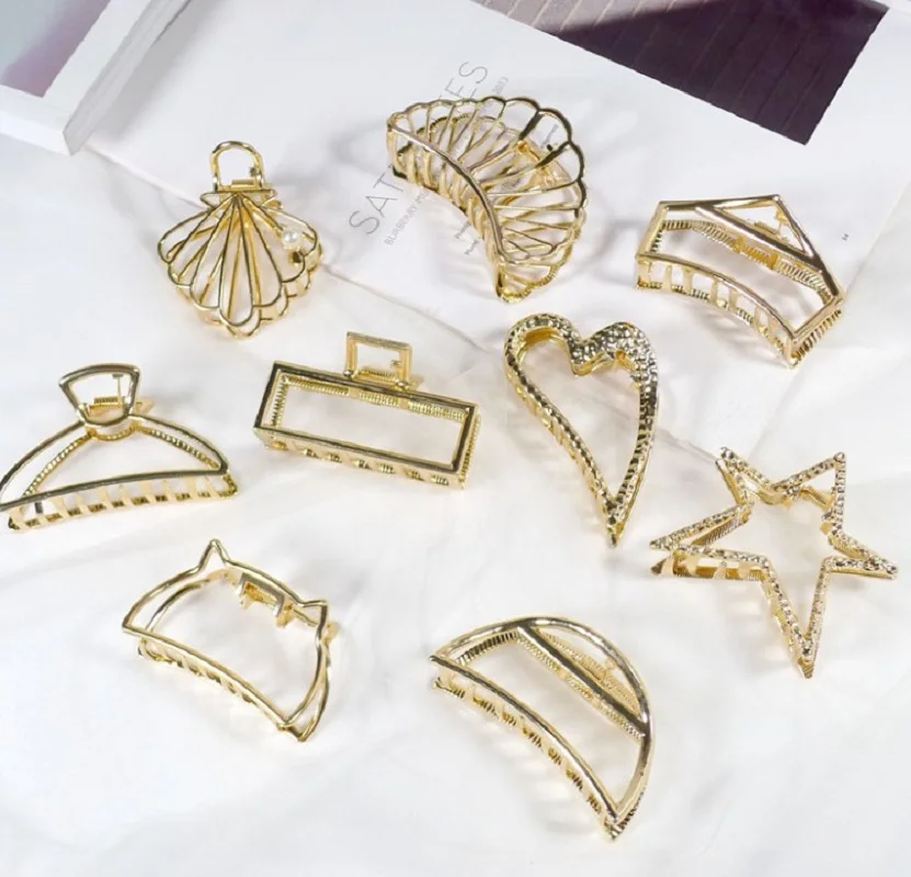 Women Geometric Metal Hair Claw Clips Large bath hair catching retro hair accessories Barrette Solid Color Accessories Hairpin
Women Geometric Metal Hair Claw Clips Large bath hair catching retro hair accessories Barrette Solid Color Accessories Hairpin