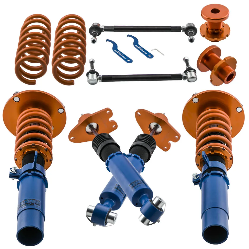 2x Front+2x Rear Coilover Suspension For Solo Werks for BMW '12-'17 F-series F20/F21/F22/F30/F32 Heavy Gold Zinc Plated Housings
2x Front+2x Rear Coilover Suspension For Solo Werks for BMW '12-'17 F-series F20/F21/F22/F30/F32 Heavy Gold Zinc Plated Housings