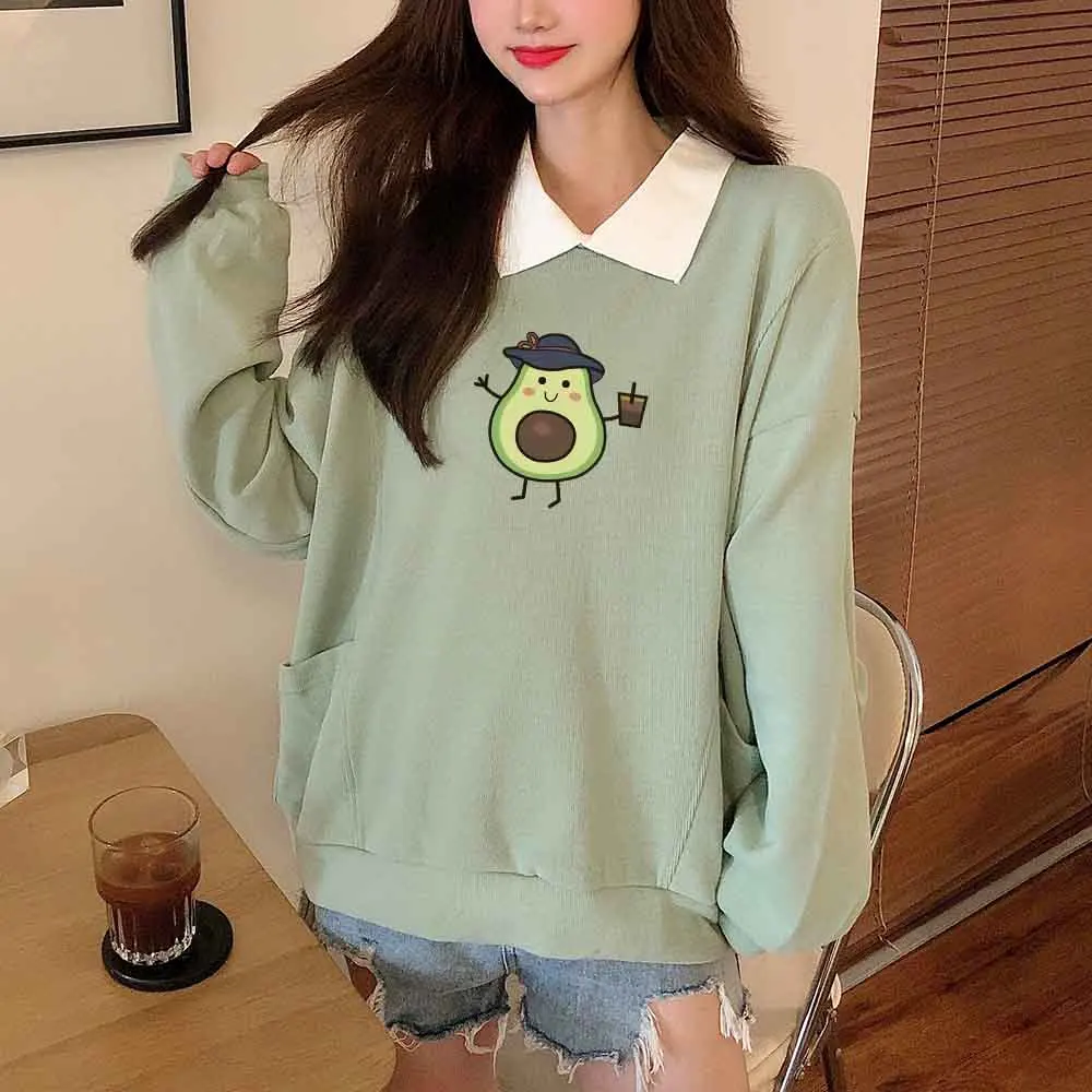 Sweatshirt Women 2021 Kawaii Clothes Harajuku Avocado Graphic Hoodies Aesthetic Oversized Sweatshirt Hoodie Women Korean Tops
Sweatshirt Women 2021 Kawaii Clothes Harajuku Avocado Graphic Hoodies Aesthetic Oversized Sweatshirt Hoodie Women Korean Tops