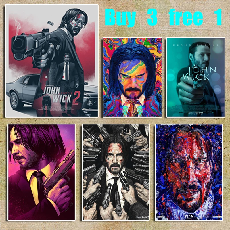 John Wick Movie Retro Kraft Poster Bar Office Cafe Home Art Wall Sticker Decoration
John Wick Movie Retro Kraft Poster Bar Office Cafe Home Art Wall Sticker Decoration