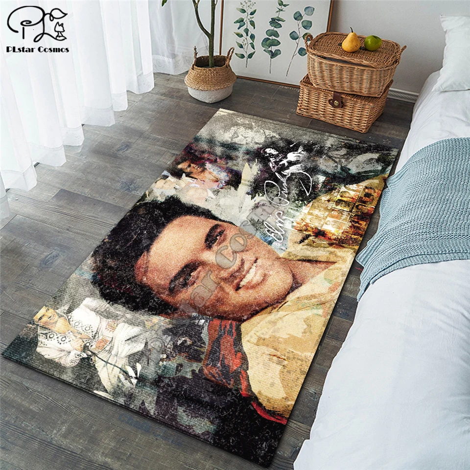 Elvis Presley Shaggy Fluffy Anti-Skid Area Floor Mat 3D Rug Non-slip Mat Dining Room Living Room Soft Bedroom Mat Carpet ST1
Elvis Presley Shaggy Fluffy Anti-Skid Area Floor Mat 3D Rug Non-slip Mat Dining Room Living Room Soft Bedroom Mat Carpet ST1