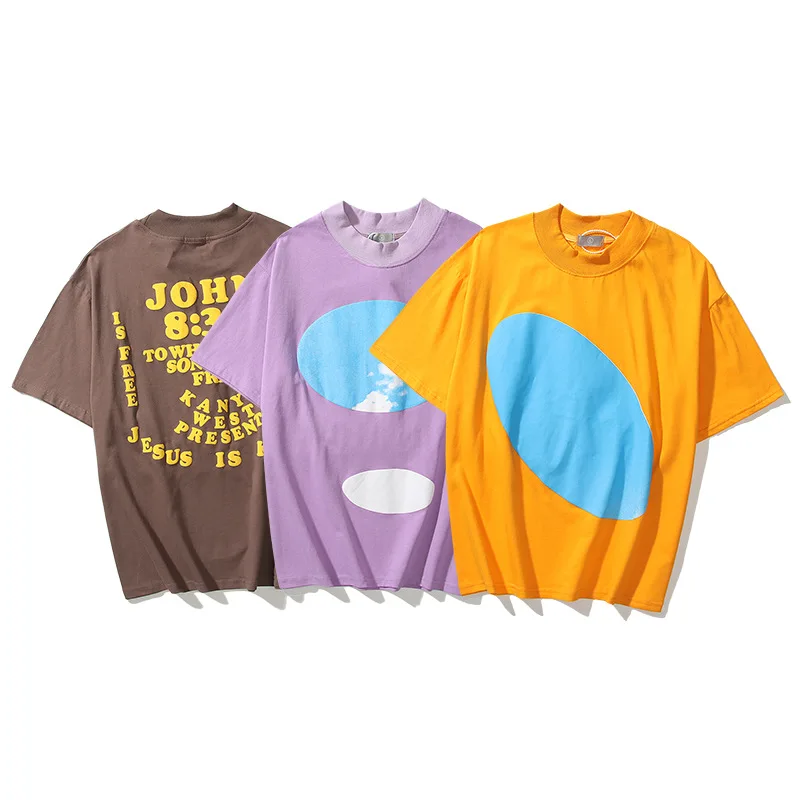 Kanye West Summer Fashion T Shirt Men Foam Graffiti Print Crewneck Short Sleeve T-shirt Hip Hop Half Streetwear Tees Man Tops 
Kanye West Summer Fashion T Shirt Men Foam Graffiti Print Crewneck Short Sleeve T-shirt Hip Hop Half Streetwear Tees Man Tops