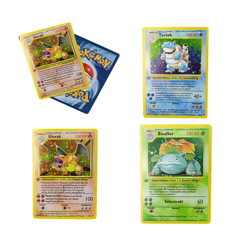 Pokemon Duitse Diy Flash Kaarten 1996 Jaar Glurak Turtok Bisaflor Cartas Pokemon Game Collection Kaarten
Pokemon Duitse Diy Flash Kaarten 1996 Jaar Glurak Turtok Bisaflor Cartas Pokemon Game Collection Kaarten