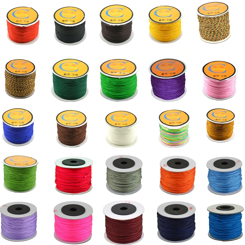 Wholesale 28 Colors 1.5MM Mix Color Nylon Cotton Cord Thread for Jewelry Making DIY Tassels Beading Braided String Bracelet 40M
Wholesale 28 Colors 1.5MM Mix Color Nylon Cotton Cord Thread for Jewelry Making DIY Tassels Beading Braided String Bracelet 40M