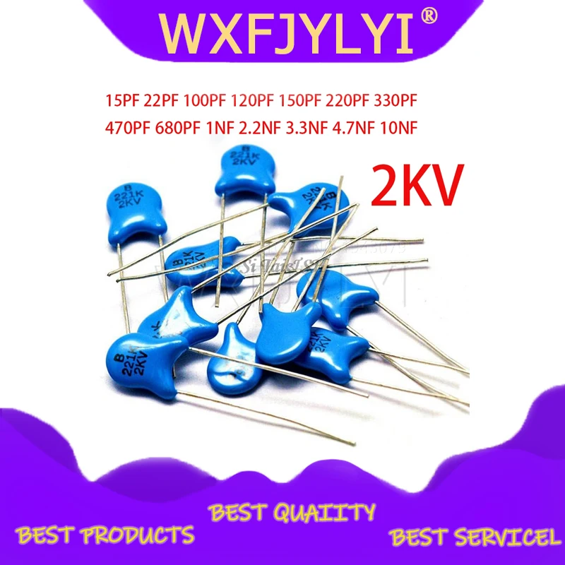 20 шт. керамический конденсатор высокого напряжения 2KV 15PF 22PF 100PF 120PF 150PF 220PF 330PF 470PF 680PF 1NF 2.2NF 3.3NF 4.7NF 10NF
20 шт. керамический конденсатор высокого напряжения 2KV 15PF 22PF 100PF 120PF 150PF 220PF 330PF 470PF 680PF 1NF 2.2NF 3.3NF 4.7NF 10NF