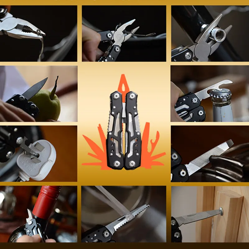 Multifunction Stainless Steel Multi-tool Pocket Knife Pliers Folding Pliers Mini Portable Folding Pliers T4025
Multifunction Stainless Steel Multi-tool Pocket Knife Pliers Folding Pliers Mini Portable Folding Pliers T4025