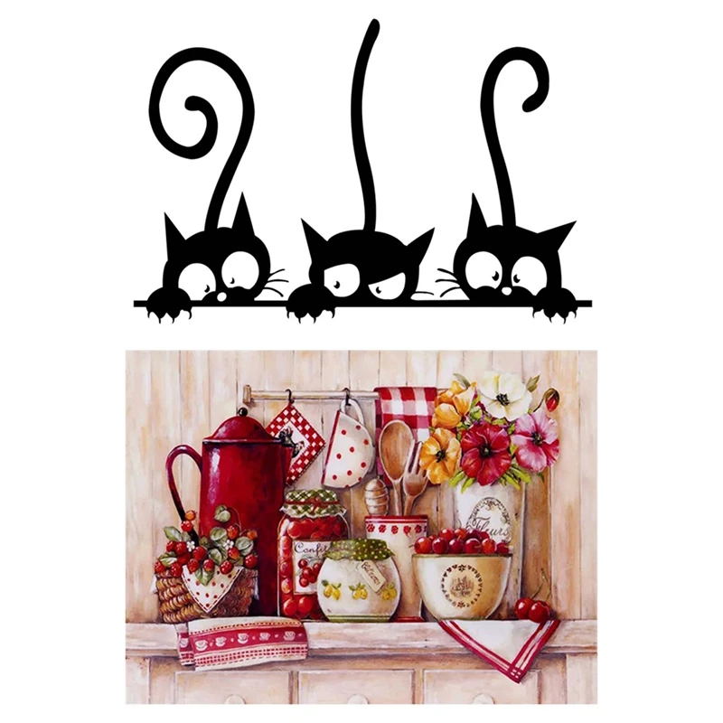 Lovely Three Black Cat DIY Wall Stickers With Diamond Painting Flower Fruit Full Square Diamond Embroidery Cross Stitch
Lovely Three Black Cat DIY Wall Stickers With Diamond Painting Flower Fruit Full Square Diamond Embroidery Cross Stitch