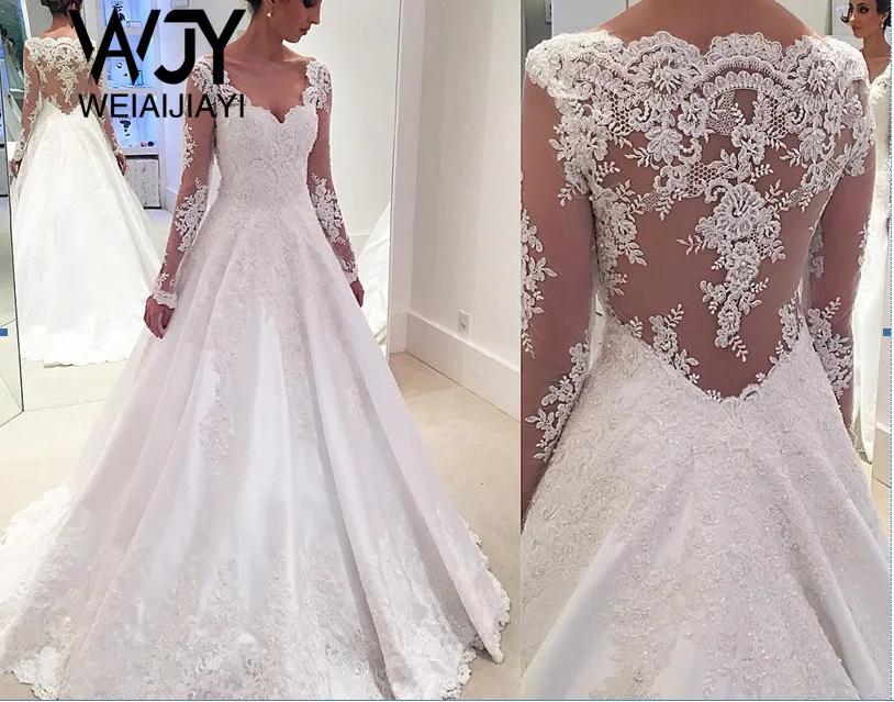 Vintage Wedding Dress 202 2021 With Long Sleeves Lace Illusion Hollow Back Dresses vestido de novia robe de mariee undefined
Vintage Wedding Dress 202 2021 With Long Sleeves Lace Illusion Hollow Back Dresses vestido de novia robe de mariee undefined