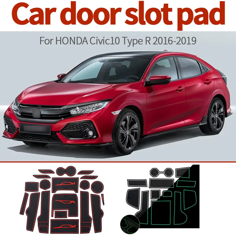 Car Gate Slot Pad For HONDA Civic10 Type R 2016-2019 Non-slip Cup Mats Anti Slip Door Groove Interior Tool Accessories
Car Gate Slot Pad For HONDA Civic10 Type R 2016-2019 Non-slip Cup Mats Anti Slip Door Groove Interior Tool Accessories