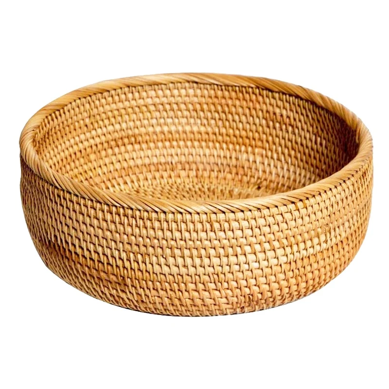 Hadewoven круглый ротанг корзина для фруктов из плетеной Еда лоток плетения держатель для хранения столовая чаша (большой 10,2 дюймов)
Hadewoven круглый ротанг корзина для фруктов из плетеной Еда лоток плетения держатель для хранения столовая чаша (большой 10,2 дюймов)