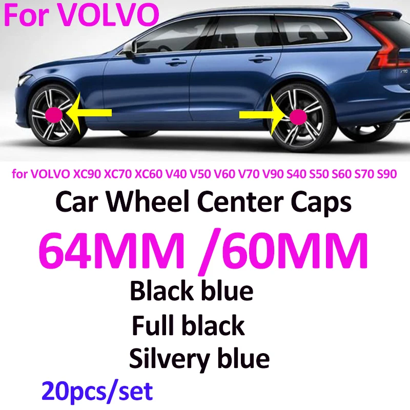 20pcs ABS/PVC 60MM 64MM Car Styling For XC90 XC70 XC60 V40 V50 S40 S50 S60 S70 S90 Wheel Rim Hub Cap Badge Emblem Covers
20pcs ABS/PVC 60MM 64MM Car Styling For XC90 XC70 XC60 V40 V50 S40 S50 S60 S70 S90 Wheel Rim Hub Cap Badge Emblem Covers