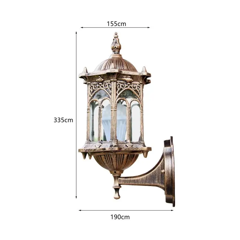Retro Exterior Wall Light Fixture Aluminum Lantern Outdoor Antirust E27 Wall Lamp For Garden Gateway Sconce Courtyard 
Retro Exterior Wall Light Fixture Aluminum Lantern Outdoor Antirust E27 Wall Lamp For Garden Gateway Sconce Courtyard