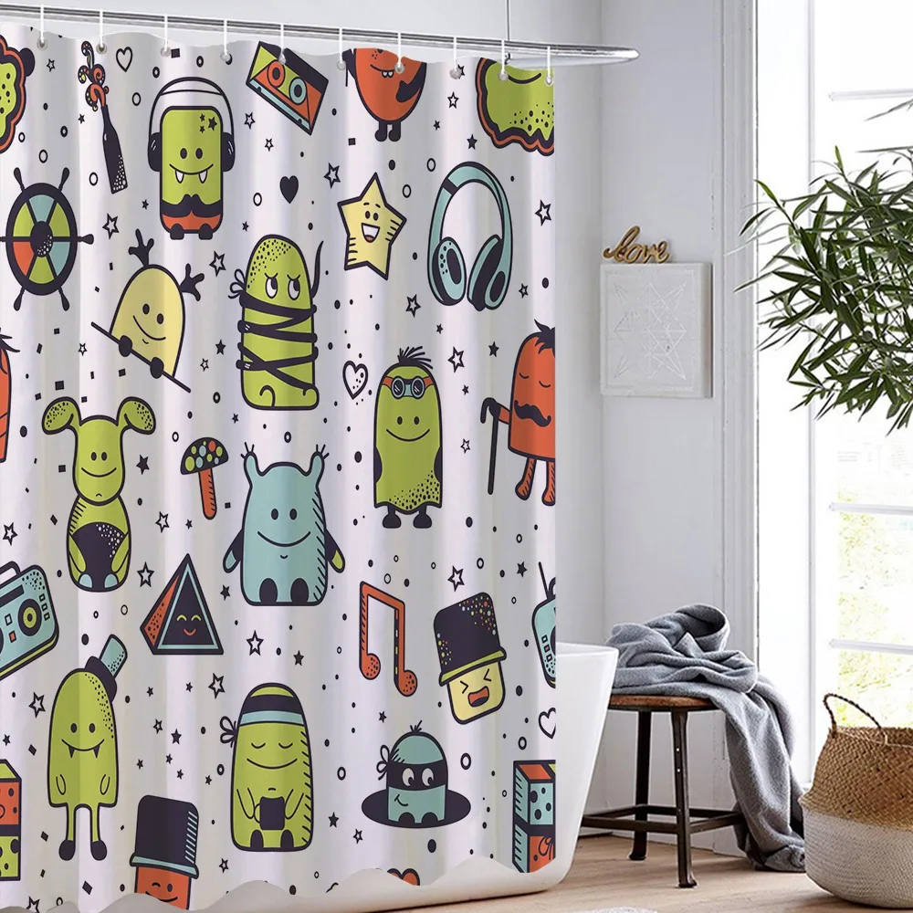 Little Robot Shower Curtain Animals Cartoon Pattern Bathroom Curtain 3D Print Curtain For Bathroom Waterproof Shower Curtain
Little Robot Shower Curtain Animals Cartoon Pattern Bathroom Curtain 3D Print Curtain For Bathroom Waterproof Shower Curtain