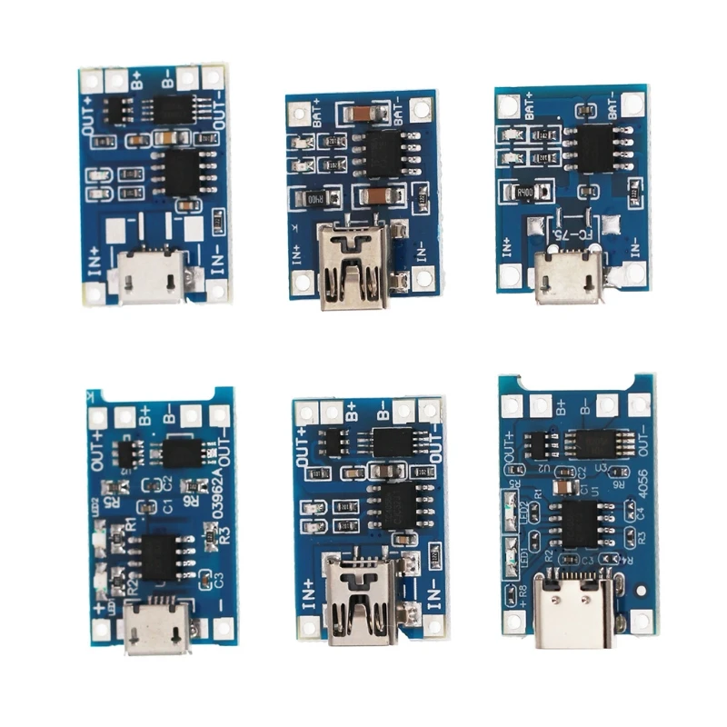 20 Pieces TP4056 Charging Module Battery Charging Board with Battery Protection 18650 BMS 5V Micro USB 1A 186 50 Charge
20 Pieces TP4056 Charging Module Battery Charging Board with Battery Protection 18650 BMS 5V Micro USB 1A 186 50 Charge