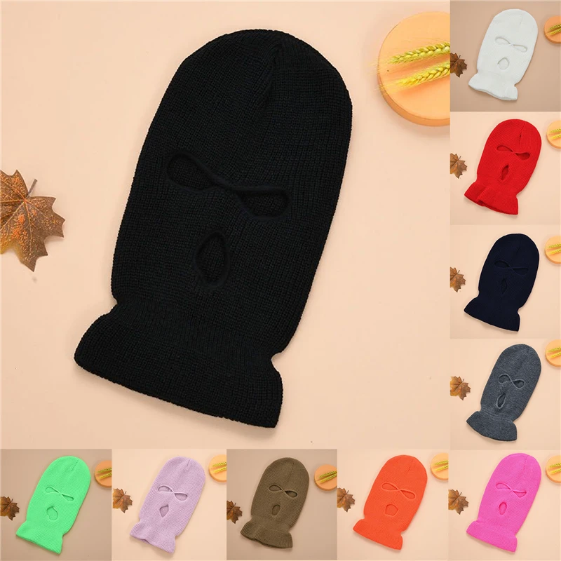 3 Hole Full Face Mask Cap Quality Knitting Face Shield Outdoor Riding Ski Mountaineering Head Cover Winter For Adult
3 Hole Full Face Mask Cap Quality Knitting Face Shield Outdoor Riding Ski Mountaineering Head Cover Winter For Adult