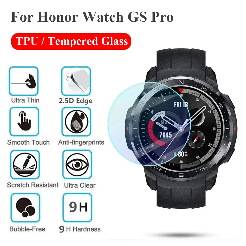 Protective Film for Honor Watch GS Pro Smart Watch Soft TPU Film 9H Tempered Glass Screen Protector Guard Cover
Protective Film for Honor Watch GS Pro Smart Watch Soft TPU Film 9H Tempered Glass Screen Protector Guard Cover