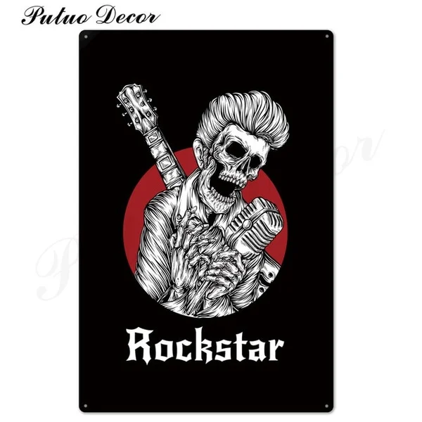 Оловянная винтажная металлическая вывеска Rock & Roll, металлический винтажный металлический постер в стиле ретро, Настенный декор для бара, па...
Оловянная винтажная металлическая вывеска Rock & Roll, металлический винтажный металлический постер в стиле ретро, Настенный декор для бара, па...
