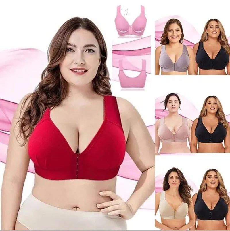 New Plus Size 46D Full Cup Bra Front Buckle Lingerie Gathering Breathable Thin Wire Free Sexy Underwear Anti Sagging Bra Women
New Plus Size 46D Full Cup Bra Front Buckle Lingerie Gathering Breathable Thin Wire Free Sexy Underwear Anti Sagging Bra Women