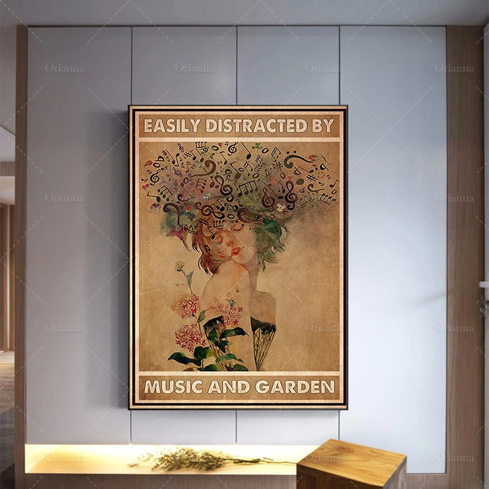 Easily Distracted By Music and Garden Poster, Pot Head Gardening Wall Decor,Garden Art Print Poster, Music Lover Home Decor
Easily Distracted By Music and Garden Poster, Pot Head Gardening Wall Decor,Garden Art Print Poster, Music Lover Home Decor