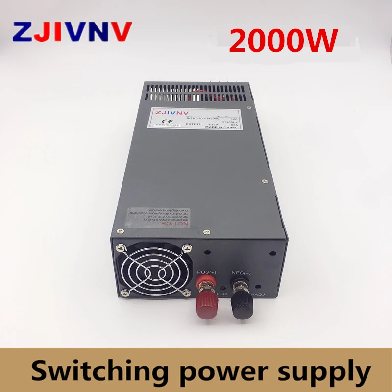 Single Output 2000W Switching Power Supply 12V 15V 24V 27V 36V 48V 60V 72V 110V 220v DC power supply 220V 110V INPUT
Single Output 2000W Switching Power Supply 12V 15V 24V 27V 36V 48V 60V 72V 110V 220v DC power supply 220V 110V INPUT