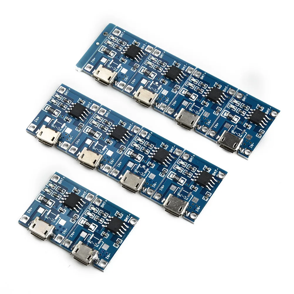 10pcs Dimension:25*19*10mm/0.98’’x0.75’’x0.40’’ TP4056 Micro USB Charger Module 5V 1A Lithium Battery Charging Board
10pcs Dimension:25*19*10mm/0.98’’x0.75’’x0.40’’ TP4056 Micro USB Charger Module 5V 1A Lithium Battery Charging Board